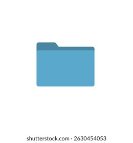 Blue file icon. Document folder. System file. Office document. Folder icon. Open folder. Directory sign. File pictogram. File sign.
