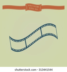 Blue film strip