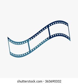 Blue film strip 