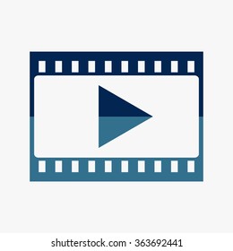 Blue film strip 