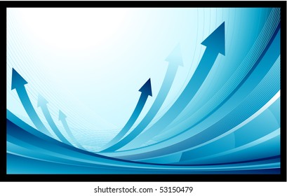 Blue finance business background