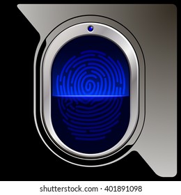 Blue fingerprint device