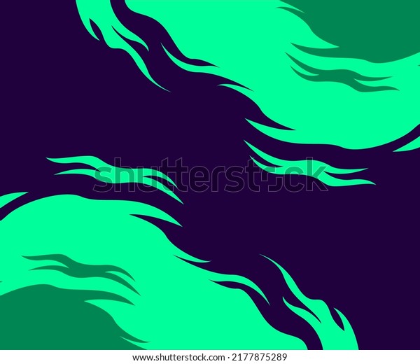 Blue Fire Abstract Background Art Wave Stock Vector (Royalty Free ...