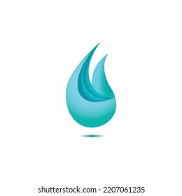 Blue Fire Ball Logo Vector Graphics