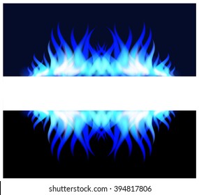 Blue fire flame