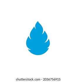 Logo für blaue Flammen kann auch für Gas und Energie Logo für Vektorgrafik-Design verwendet werden 
