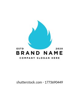 Design-Inspiration für das blaue Feuer-Logo