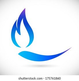 Blue Fire Icon