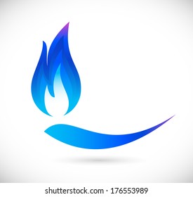 Blue Fire Icon