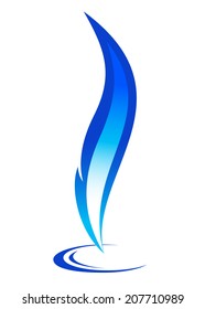 Blue fire icon