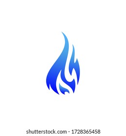 Logo De Blue Fire, Icono En El Vector De Diseño De Moda Eps 10