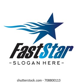 Blue Fire Star Logo