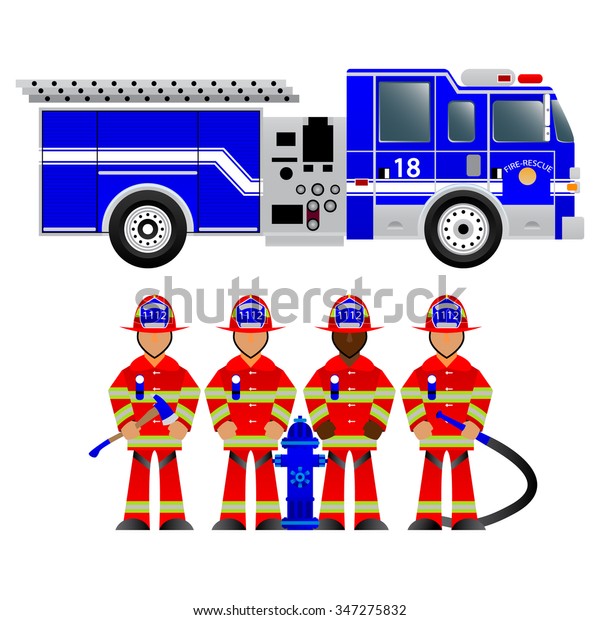 blue fire truck toy