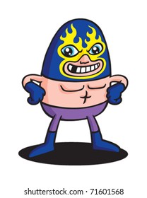 Blue Fire Wrestler