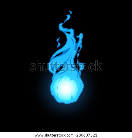 blue fire ball