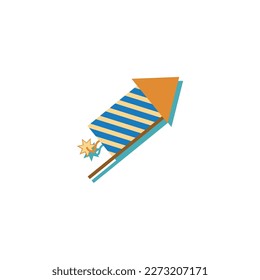 blue firecracker icon Ramadan and Islamic Eid