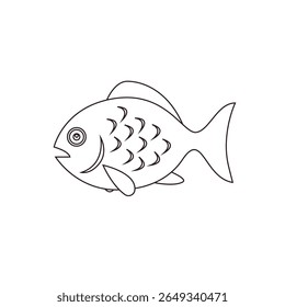 blue fish emoji symbol sign icon vector illustration