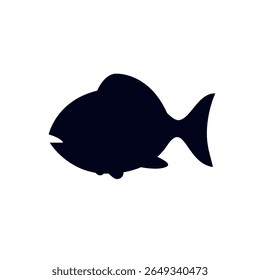 blue fish emoji symbol sign icon vector illustration