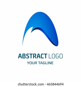 Blue Fish Icon. Abstract vector logo design template. Business abstract icon. Futuristic corporate icons