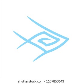 blue fish logo