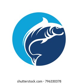 Blue Fish Logo Template
