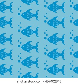 Blue Fish Pattern