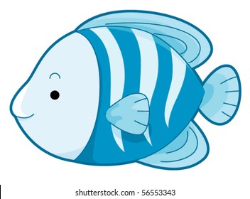 Blue Fish Vector Stock Vector (Royalty Free) 56553343 | Shutterstock