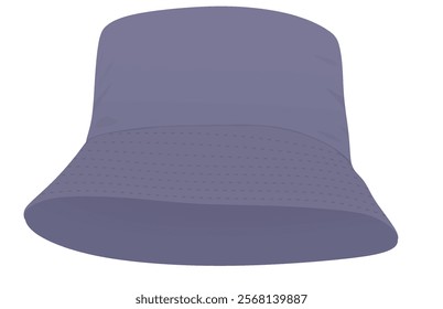 Blue  fisherman hat. vector illustration