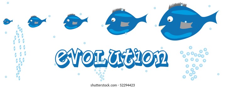 Blue fishes under the water.