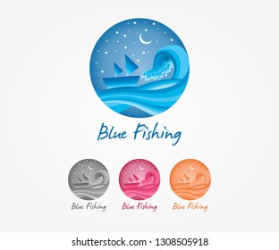 Blue Fishing is a premium logo for Fishing company.