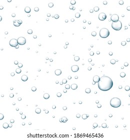 Blue Fizzy Bubbles Sparkles Underwater Stream Stock Vector (royalty 