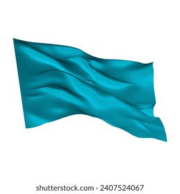 blue flag in transparent form