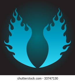 Blue flame