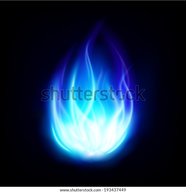 青い炎 火 リアルなベクトル のベクター画像素材 ロイヤリティフリー