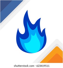 blue flame icon
