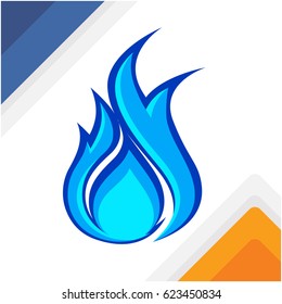 blue flame icon