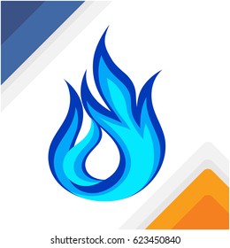 blue flame icon