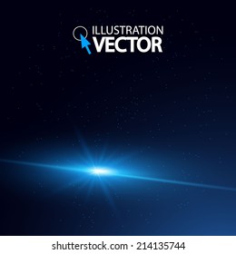 Blue flash abstract background. Vector illustration