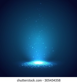 Blue flash abstract vector background. 
