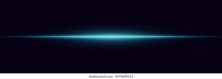  Blue flash of light. The glare of line and light.