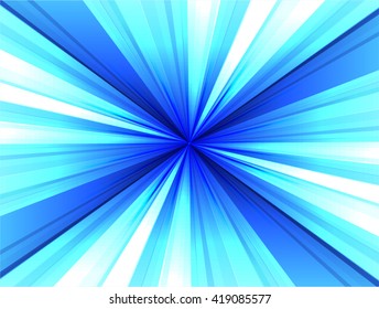 blue Flash light, Sun Sunburst Pattern. Vector illustration