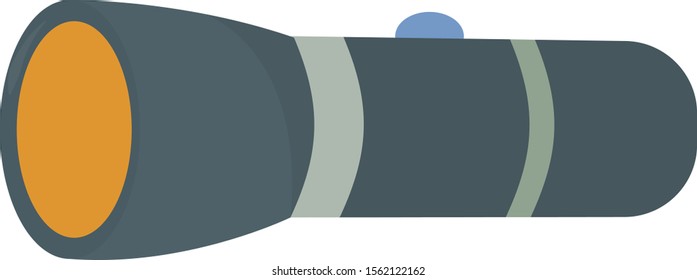 Linterna azul, ilustración, vector sobre fondo blanco.
