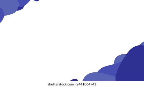 blue flat abstract vector template background