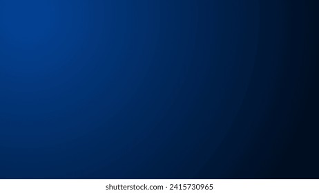 Blue flat background with gradient.Black, blue and white gradient background.