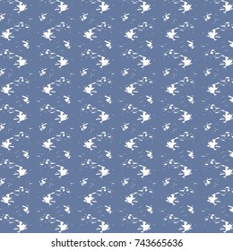 Blue flecked pattern with subtle geometric elements. Abstract vector. 