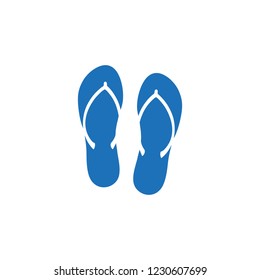 blue flip flops icon