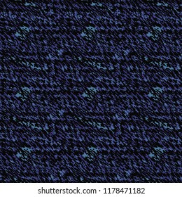 Blue floor carpet with simple geometric elements. Terry towel texture. Sweater. Vector illustration.