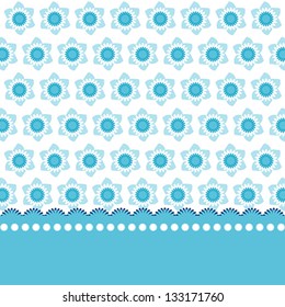 Blue floral background