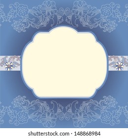 blue floral background