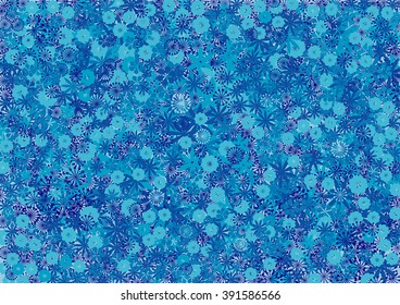 Blue floral background